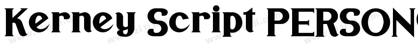 Kerney Script PERSON字体转换